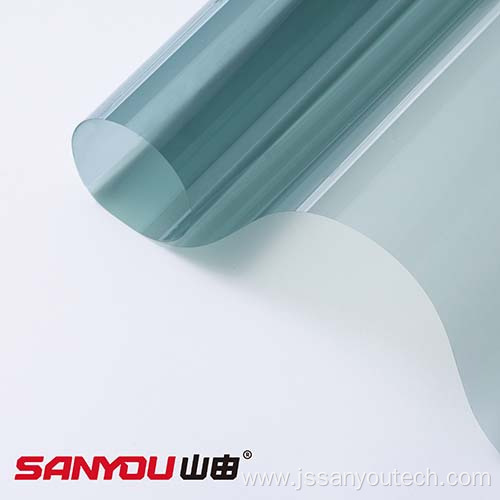 Safety and Security Exterior Window Film Light Green